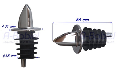 Nalewak do wódki chromowany