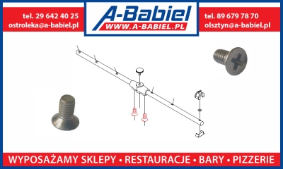 Śruba mocująca ramię płuczące z jarzmem Fagor Q152024