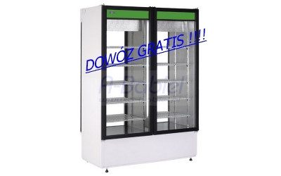 Szafa chłodnicza przeszklona przelotowa dwudrzwiowa 160cm, SCh-2S 1600